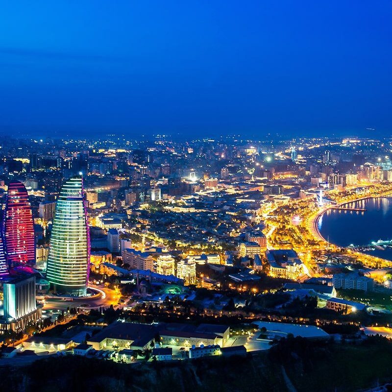 Baku City Night View